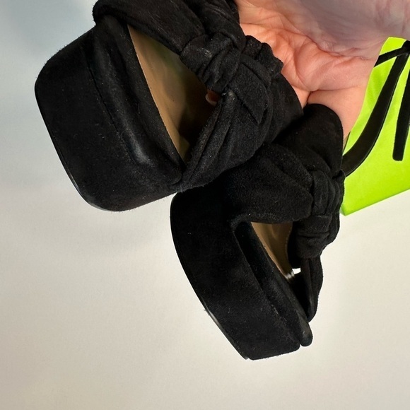 Sam Edelman Kirsten Platform Black Suede Heels - Picture 8 of 10